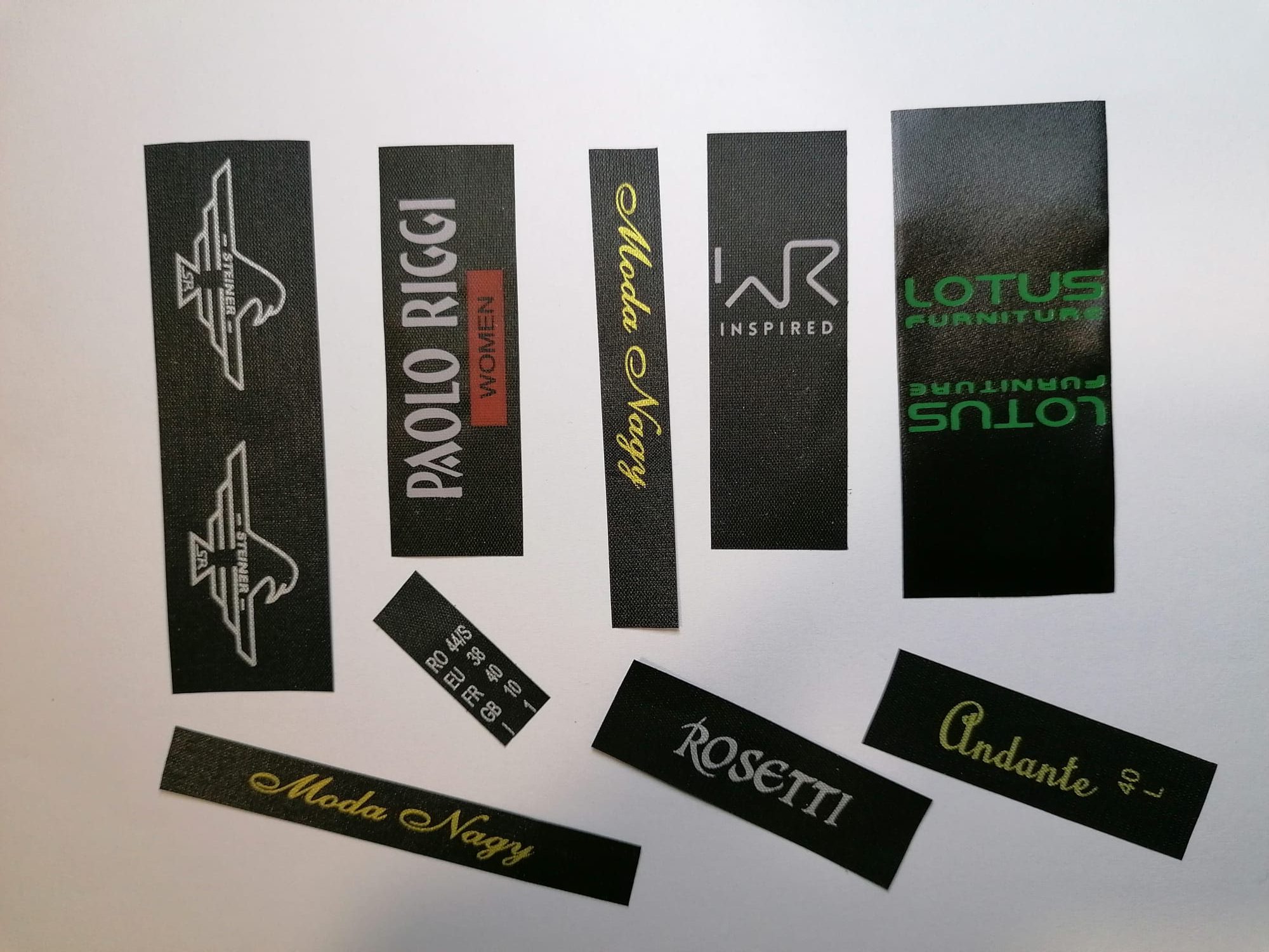 Etichete textile personalizate — proiect 12 realizat de ETICHETT PROD Cluj